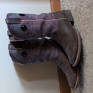 Durango Rebel Pro Brown and Purple Western Boots